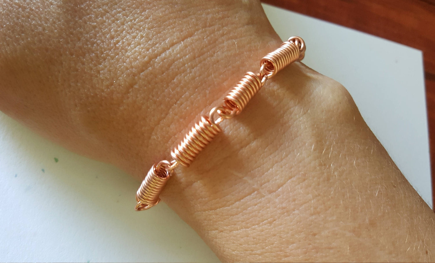 X's and O's wirework bracelet ⎮ Copper and silver – CSLdesigns shop